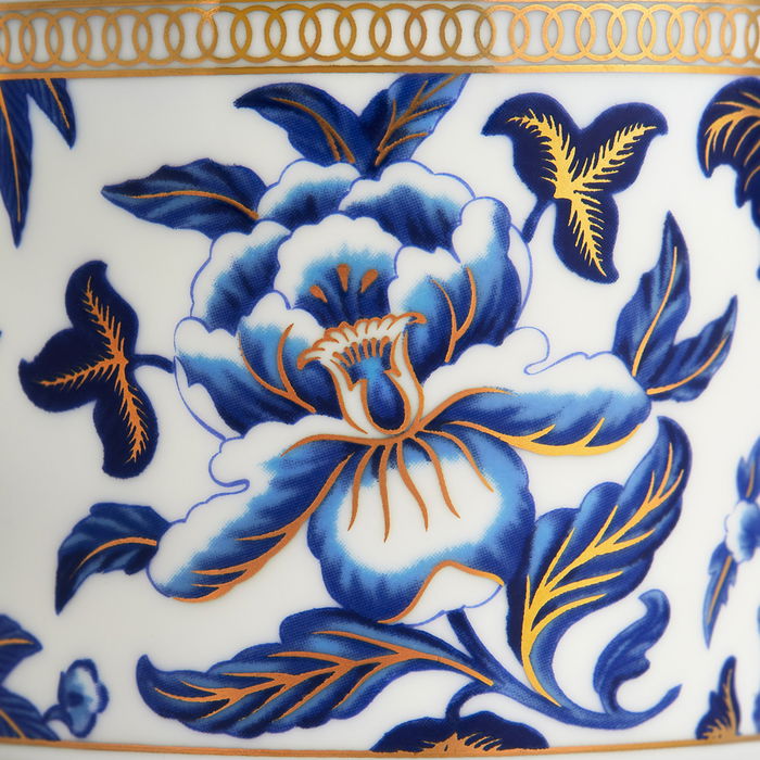 Wedgwood Lechera 200 Ml Hibiscus Colección Con Franjas De Oro De 22 Quilates